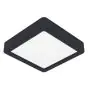 Eglo Luce da soffitto Fueva 6 Plastica Nero 7W 1100lm - 827-840-865 CCT