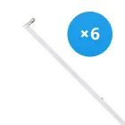 Confezione Multipack 6x Bright Choice Reglette LED Click T8 | Adatto per 150cm Tubo LED 
