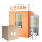 Confezione Multipack 6x Osram Parathom LED Pin GY6.35 3.3W 470lm - 827 Bianco Molto Caldo | Sostitutiva 40W